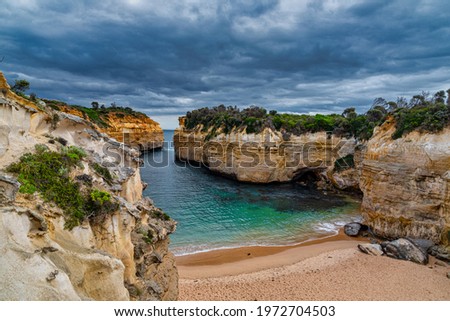 The Loch Ard Gorge is part of Port Campbell National Park, Victoria, Australia Royalty-Free Stock Photo #1972704503