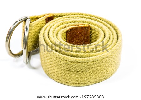 strap belt on white background