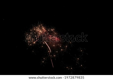 Beautiful effect of firework burst 