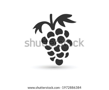 Grapes icon, vector illustration. Flat design style. vector grapes icon illustration isolated on White background, grapes icon Eps 10. grapes icons graphic design vector symbols. Royalty-Free Stock Photo #1972886384