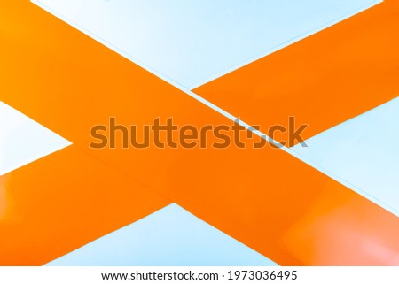orange and white paper color for background.
