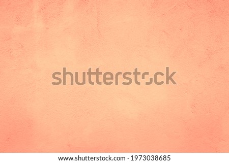 Coral stucco wall textured background. Beautiful Abstract Grunge Artistic Texture. Pastel Stylized Orange Backdrop For for design. Royalty-Free Stock Photo #1973038685