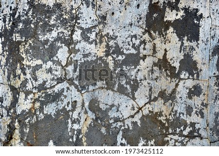 contrasting surface of old plaster