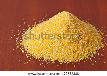 corn grits in the photo