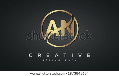 AN creative luxury logo design