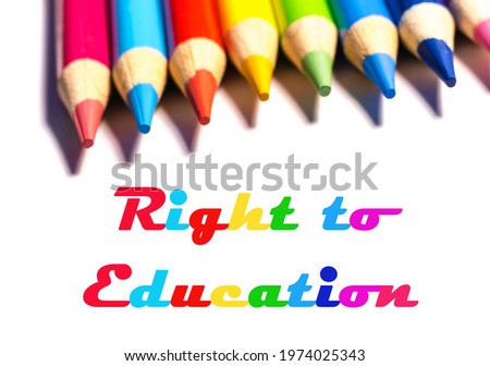 Colorful Pencils Right to Education