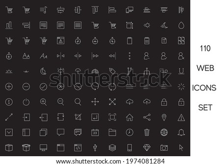 A unique set of web icon for use.