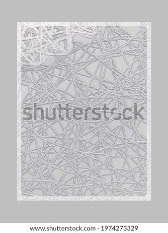 Stylish Airy silver place for text blank posters your info isolated on grey background 