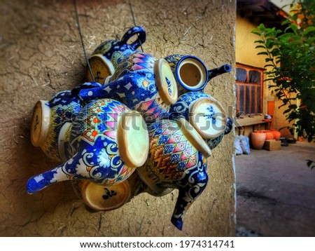 Rishtan ceramics. Rishtan is one of the most ancient cities in the Fergana Valley. Originated on the Great Silk Road. Since ancient times it has been known as the largest center in Central Asia