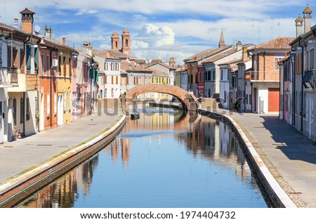 Comacchio, Italy - often compared to Venice for the canals and the architecture, Comacchio displays one of the most characteristic old towns in Emilia Romagna