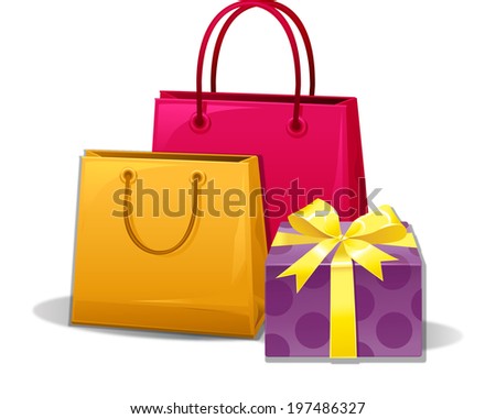 The view of shopping bag 