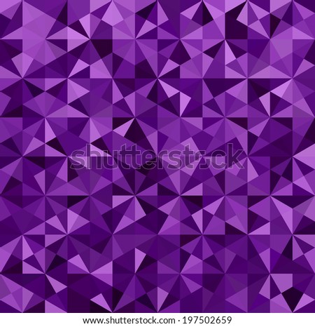 Abstract Purple Triangle Geometrical Background,   Raster Version