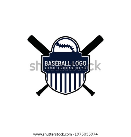 Professional baseball logo design template