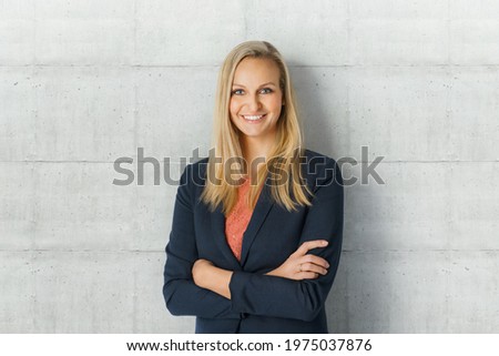 young woman ready for job - business concept