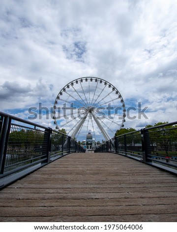 The bridge leading to the great wheel 