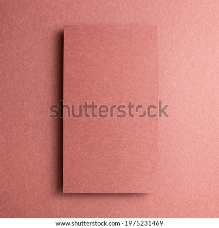 Memo pad on red background. top view, copy space