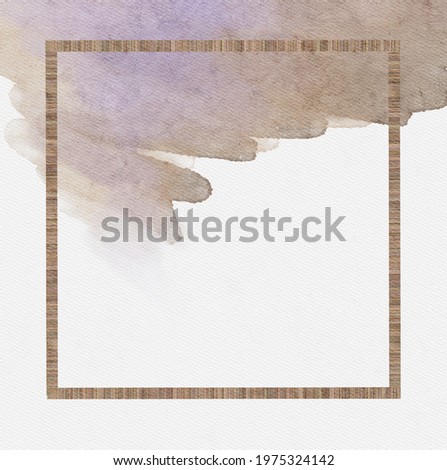Geometric shapes for the background of poster.  Pastel paint in white square frame. Perfect design for headline, logo and sale banner.