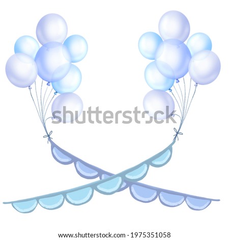 Baby Boy, Cute Kids clip art. Individual PNG files.  Design for a first birthday greeting card