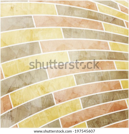 new abstract grunge texture with bricks and houses