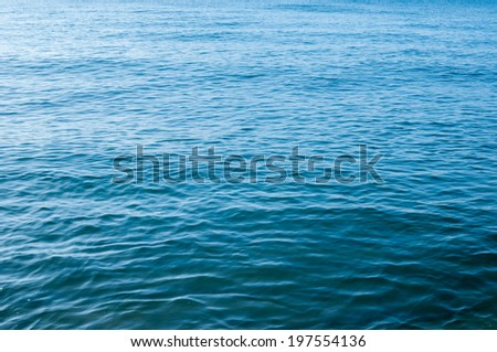 Surface of the water in tropical sea. Royalty-Free Stock Photo #197554136