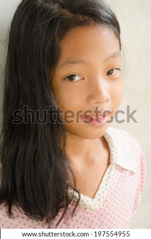 Asian child face