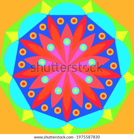 Graphic mandala pattern for your design and background