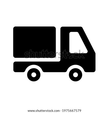Shopping transportation or delivery or truck simple isolated icon for apps and websites