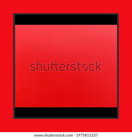 Black Frame on red background 