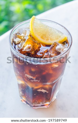 Cola lemon glass