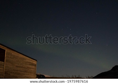 slight aurora for a few minutes in iceland