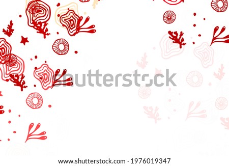 Light Red, Yellow vector template with chaotic shapes. Colorful chaotic forms with gradient in modern style. Background for a cell phone.