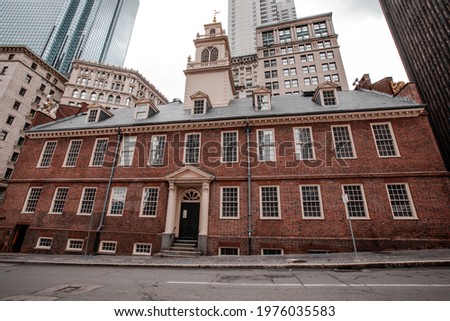 Boston Old State House building in Massachusetts USA