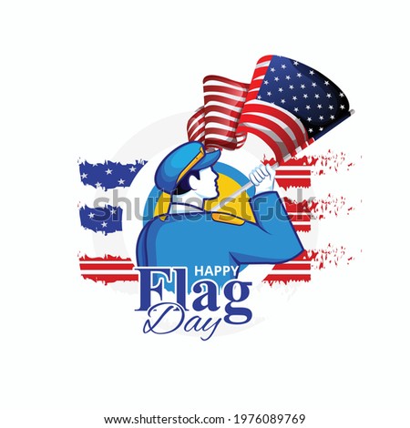 illustration for Flag Day A Holiday in the United States 