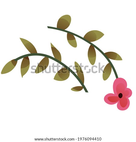 an colour illustration of cartoonish flowers