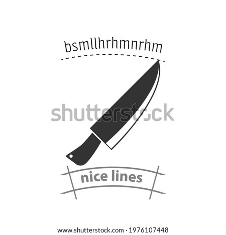 kitchen knife simple vector icon. kitchen knife simple vector icon. kitchen knife simple vector icon. 