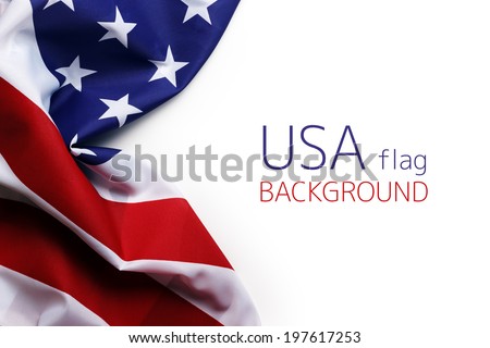 USA flag Royalty-Free Stock Photo #197617253