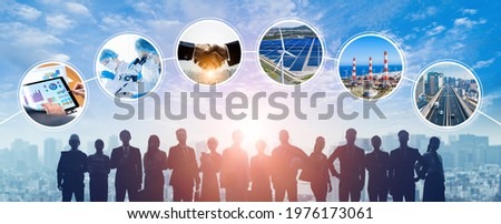 Various field industry and professional occupation concept. Sustainable society. Royalty-Free Stock Photo #1976173061
