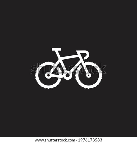 Gravel bike cyclocross bicycle logo design vector icon inspiration	 Royalty-Free Stock Photo #1976173583