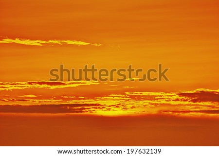 Background - sunrise / sunset with clouds