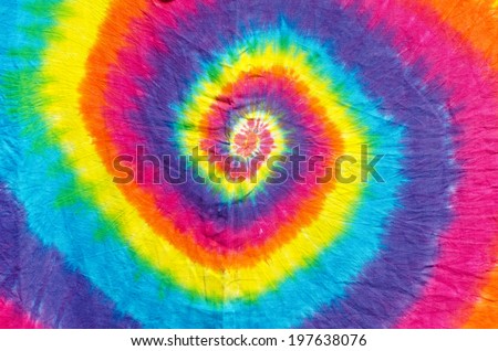 San Francisco Tie-Dye Swirl Pattern Design Hippie Colors