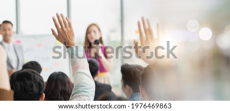 Teamwork Corporate professional.  Business people Meeting. Business Event Training developrer, Seminars, Management, Education And Development in Corporate. Digital Marketing Training Team. Royalty-Free Stock Photo #1976469863