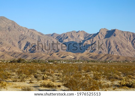 Anza-Borrego Desert State Park located within the Colorado Desert of southern California.