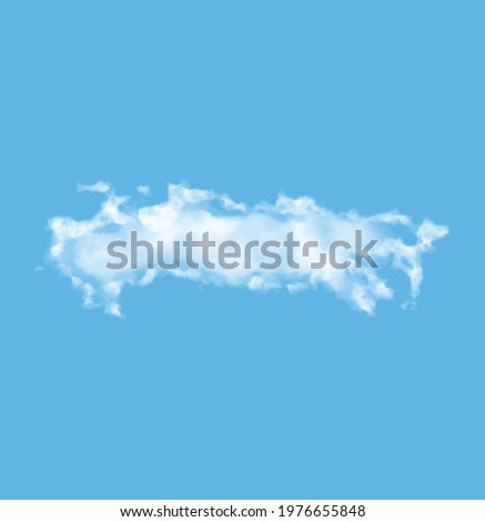 Cloud in the form of a map of Russia, watercolor in vector format