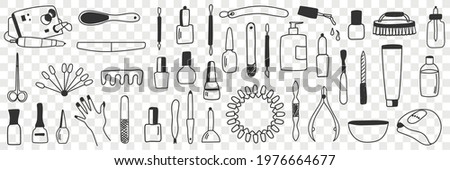 Equipment for manicure doodle set