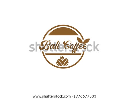 Coffee Beans Icon on White Background. Flat Vector Icon Design Template Element. Logotypes collection for coffee shop, cafe, restaurant. Vector illustration. Hipster and retro style. Design vector
