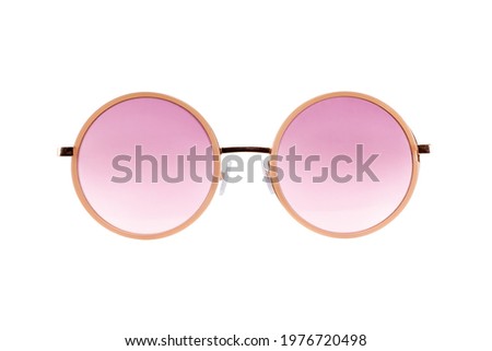 pink an purple  retro psychedelic round sunglasses 
