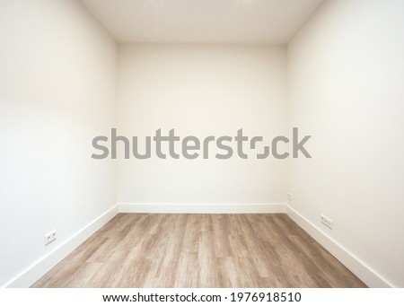 new apartment or house, empty white room with hardwood floor modern design, copy space, architecture,interior,real estate concept