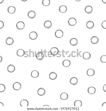 Vector pattern with hand drawn lentil seeds. Sketch  illustration. Royalty-Free Stock Photo #1976927012