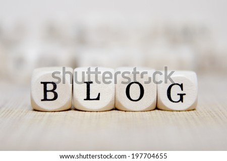 blog word concept Royalty-Free Stock Photo #197704655