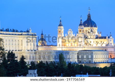 Santa Maria la Real de La Almudena - Cathedral in Madrid, Spain
